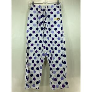Concept Sports LSU Tigers Purple Polka Dot Pajama Pants Women’s Small 27X29
